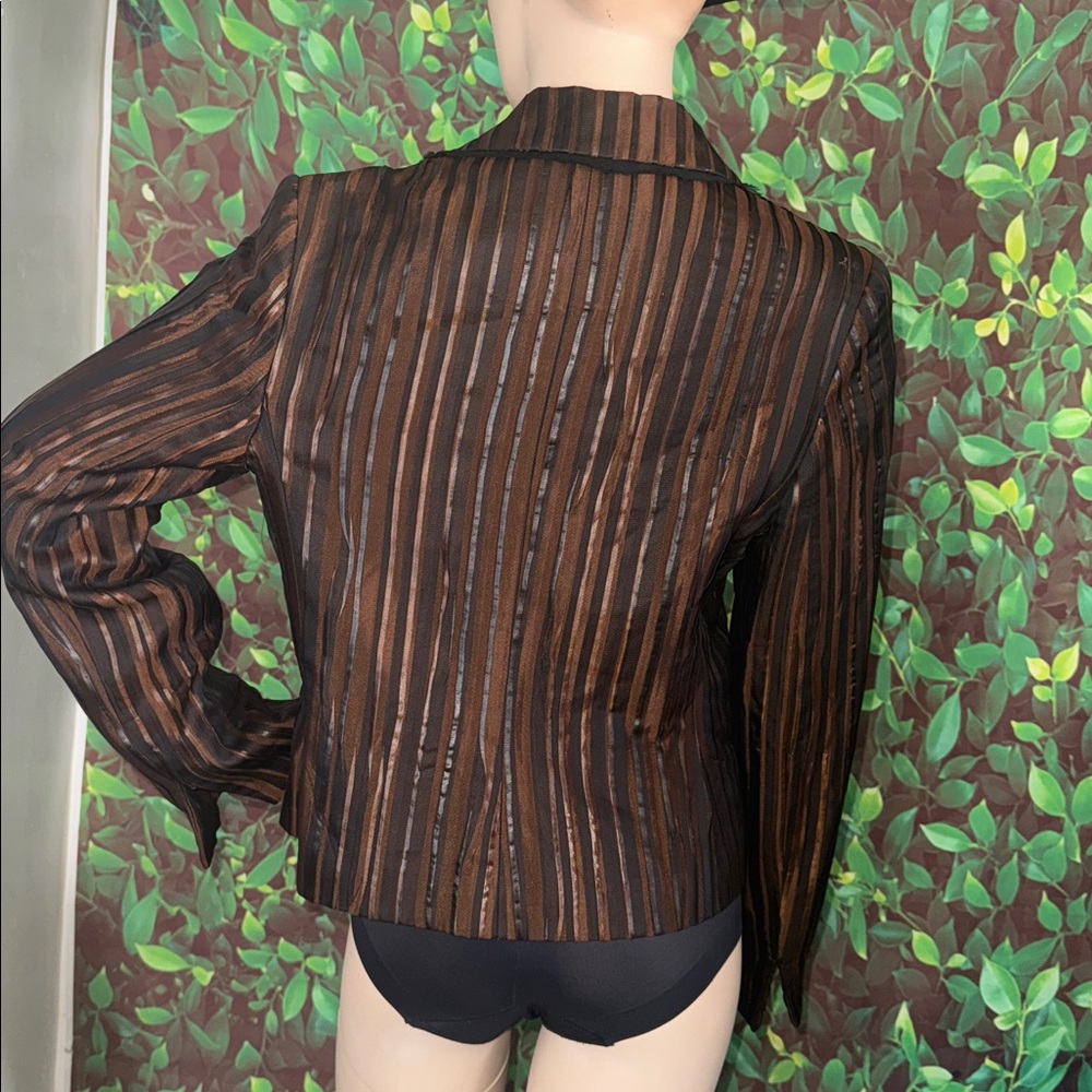Earl Rutenberg Collection Striped Blazer Jacket - Picture 5 of 17